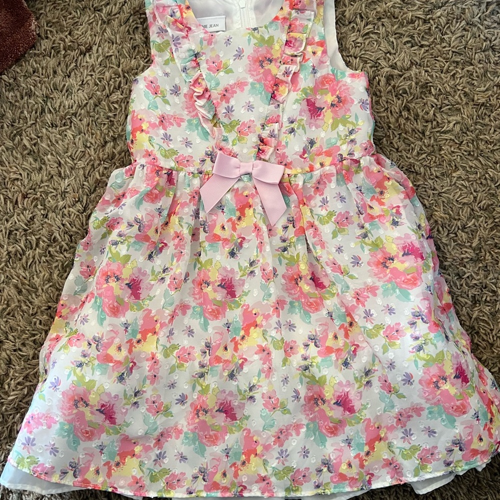 Floral Pink Kids Dress